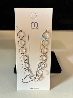 Melody Silver Linked Circle Anklet